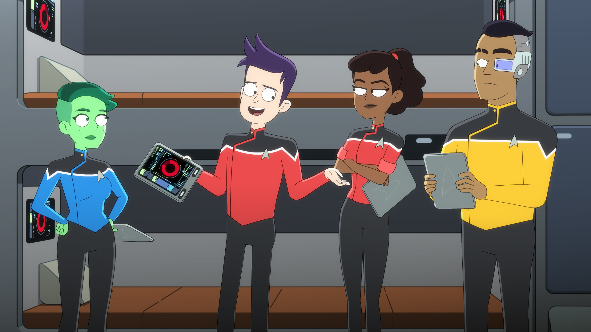 Lower Decks offers little sexual tension among the main two characters
