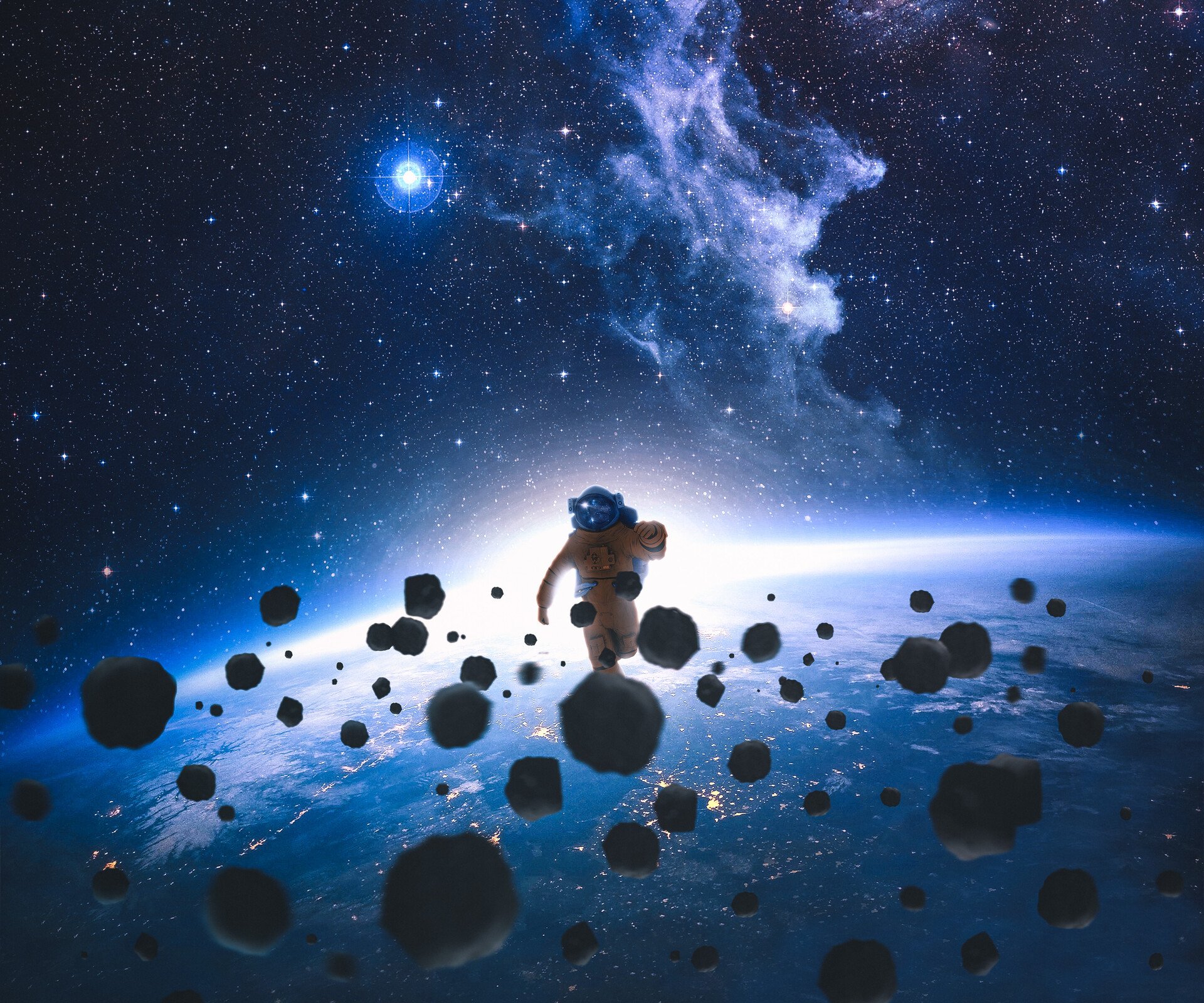 Download Space Sci Fi Astronaut HD Wallpaper by Matej Antunović