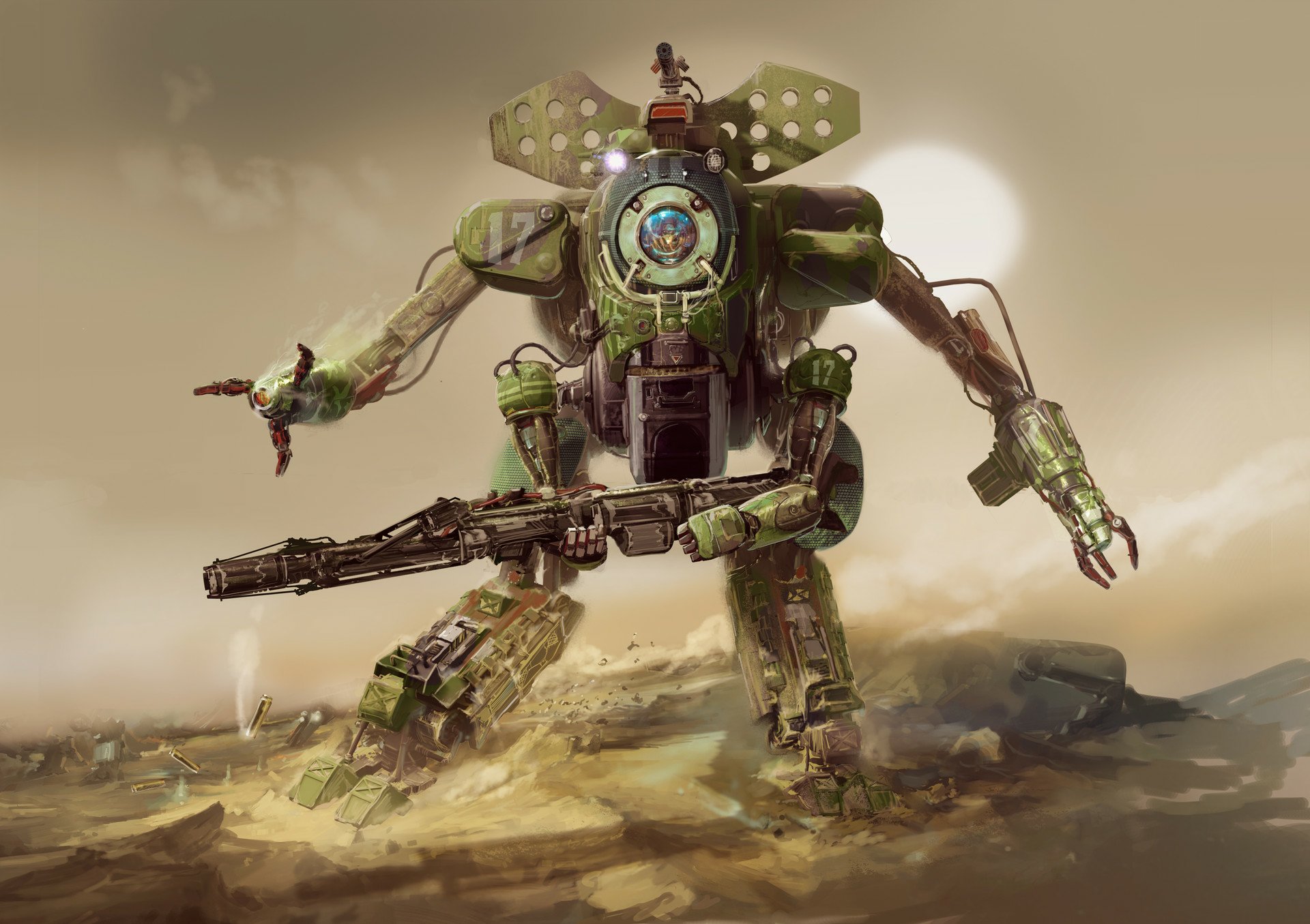 Download Sci Fi Mech HD Wallpaper by Tae Young Choi