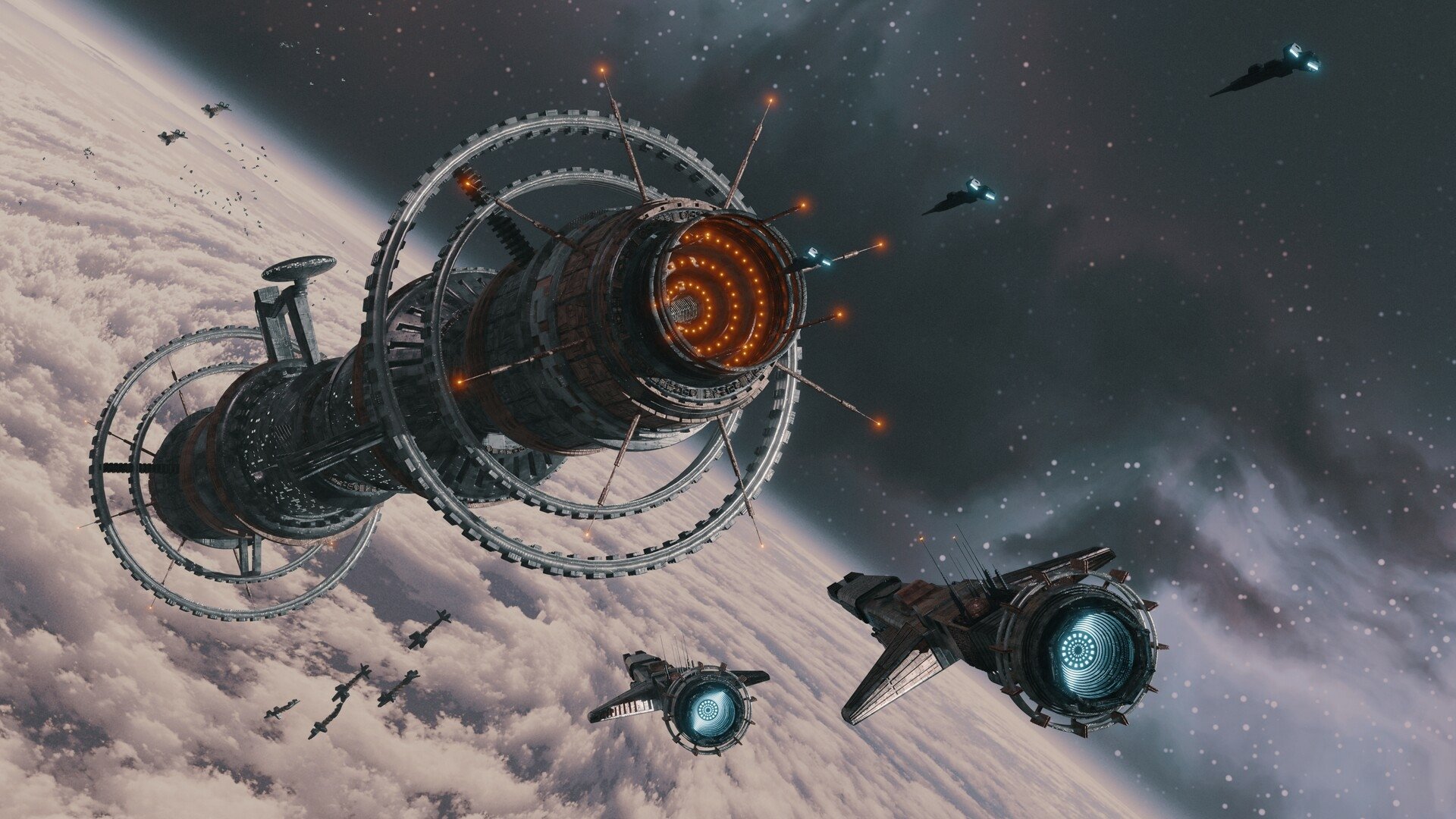 Download Sci Fi Space Station HD Wallpaper by Steve Reeves