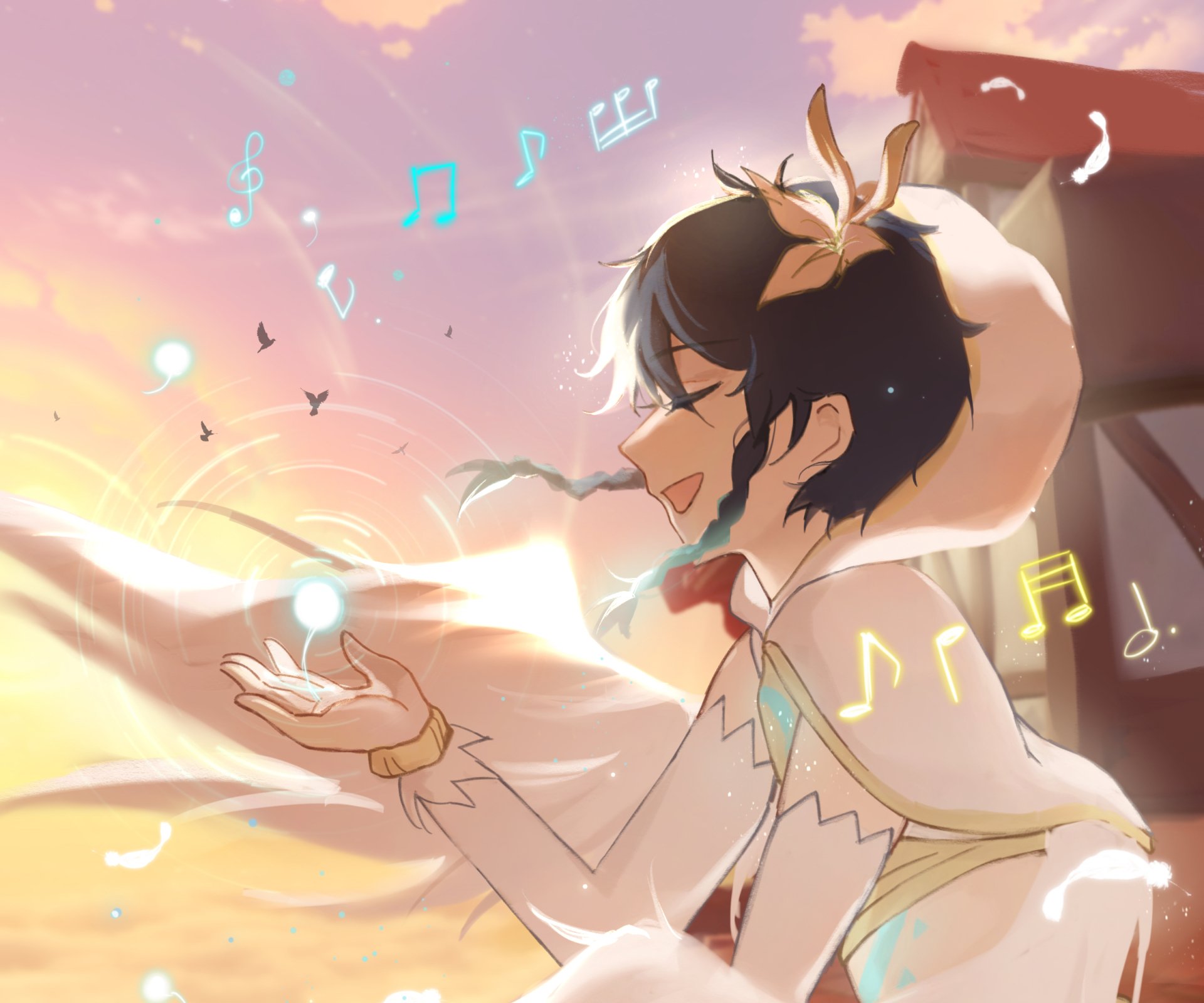 Download Venti (Genshin Impact) Video Game Genshin Impact HD Wallpaper by Yuu