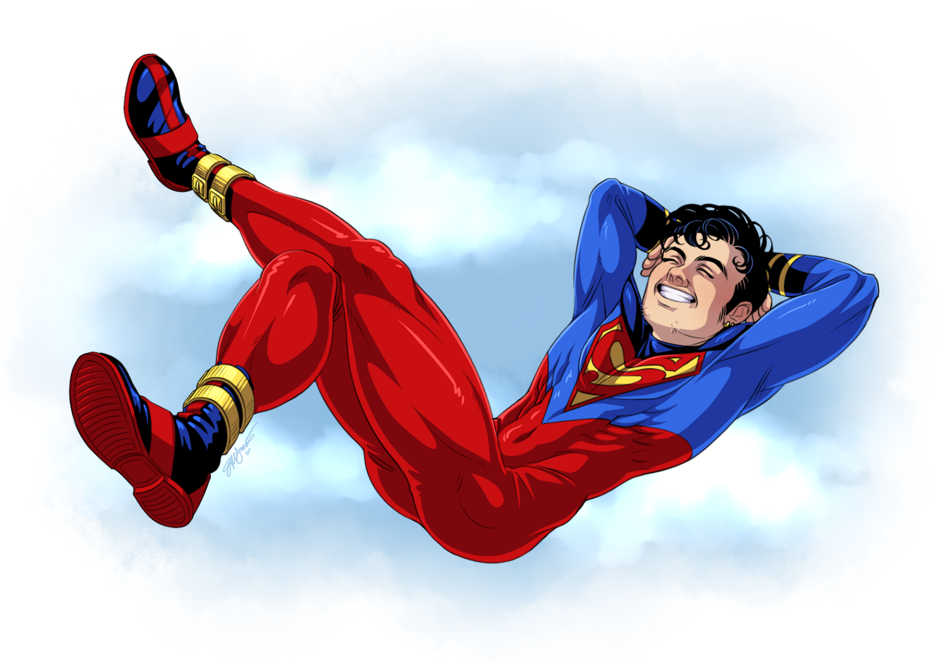 Download Black Hair Conner Kent Superboy Comic Young Justice HD Wallpaper by generalghosty