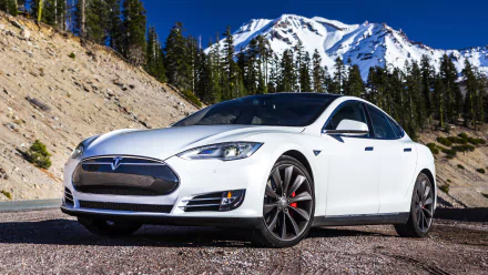 white car car electric car Tesla Motors vehicle Tesla Model S HD Desktop Wallpaper | Background Image