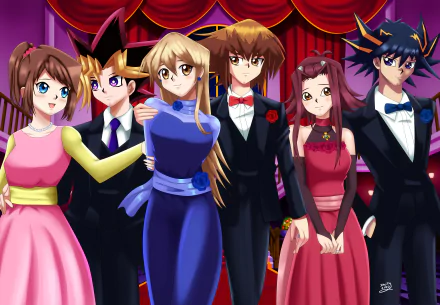 Alexis Rhodes Yugi Mutou Téa Gardner Jaden Yuki Akiza Izinski Yusei Fudo Anime Yu-Gi-Oh! HD Desktop Wallpaper | Background Image