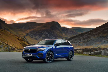 SUV Volkswagen car vehicle Volkswagen Touareg R-Line HD Desktop Wallpaper | Background Image