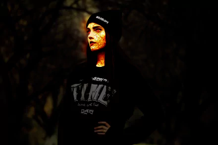  Girl with visible veins