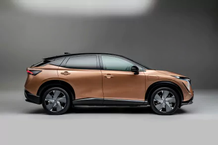 electric car brown car SUV Nissan car vehicle Nissan Ariya HD Desktop Wallpaper | Background Image