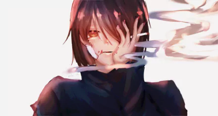 brown eyes brown hair Shoko Ieiri Anime Jujutsu Kaisen HD Desktop Wallpaper | Background Image