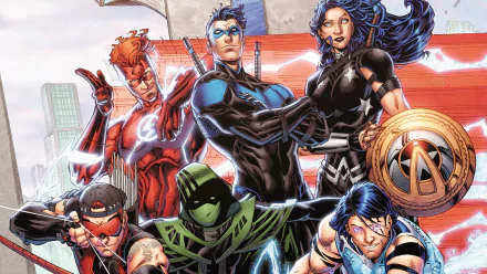 Tempest (DC Comics) DC Comics Dick Grayson Wally West Roy Harper Garth (DC Comics) Donna Troy Flash Nightwing Comic Teen Titans HD Desktop Wallpaper | Background Image