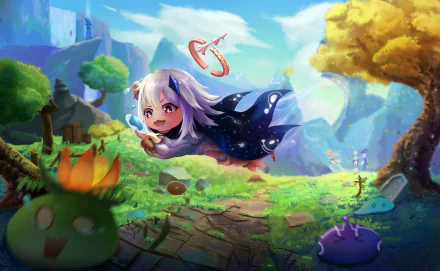 Paimon (Genshin Impact) video game Genshin Impact HD Desktop Wallpaper | Background Image