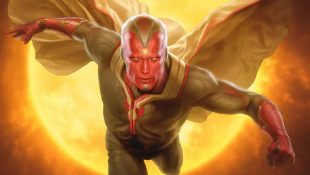 Vision (Marvel Comics) TV Show WandaVision HD Desktop Wallpaper | Background Image