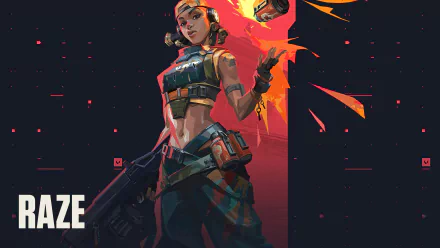 Raze (Valorant) video game Valorant HD Desktop Wallpaper | Background Image