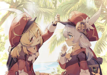 Honkai Impact 3rd Theresa Apocalypse Klee (Genshin Impact) Genshin Impact Anime crossover HD Desktop Wallpaper | Background Image