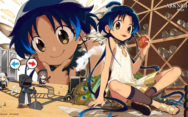 Doctor (Arknights) Cuora (Arknights) Saria (Arknights) video game Arknights HD Desktop Wallpaper | Background Image