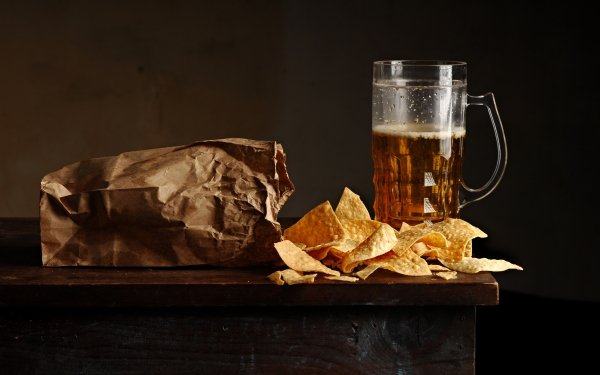 Food Beer Drink Alcohol Chips HD Wallpaper | Background Image