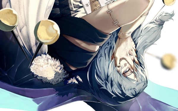 Anime Jujutsu Kaisen Mahito Blue Hair HD Wallpaper | Background Image