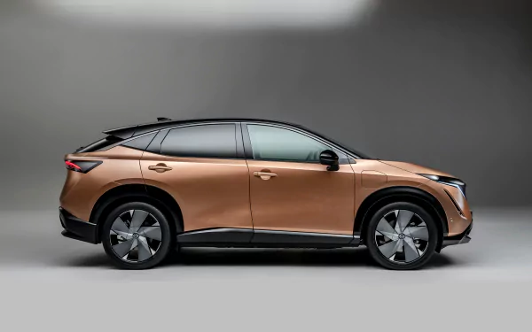 electric car brown car SUV Nissan car vehicle Nissan Ariya HD Desktop Wallpaper | Background Image
