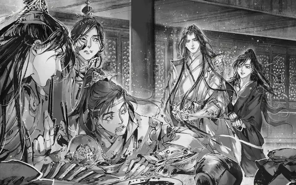 Jin Ling Lan Sizhui Lan Jingyi Wei Wuxian Lan Wangji Anime Mo Dao Zu Shi HD Desktop Wallpaper | Background Image