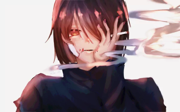 brown eyes brown hair Shoko Ieiri Anime Jujutsu Kaisen HD Desktop Wallpaper | Background Image
