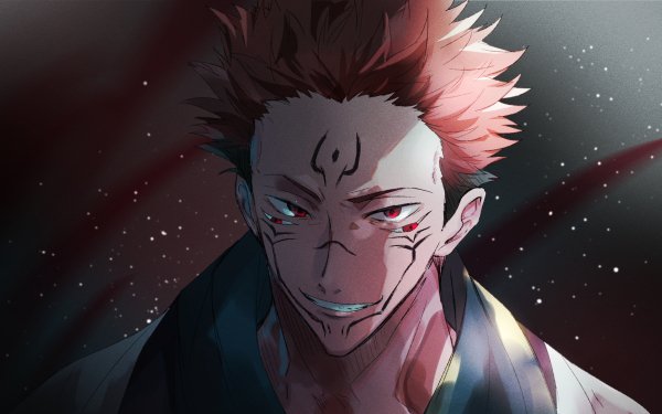 Anime Jujutsu Kaisen Sukuna Pink Hair Red Eyes HD Wallpaper | Background Image