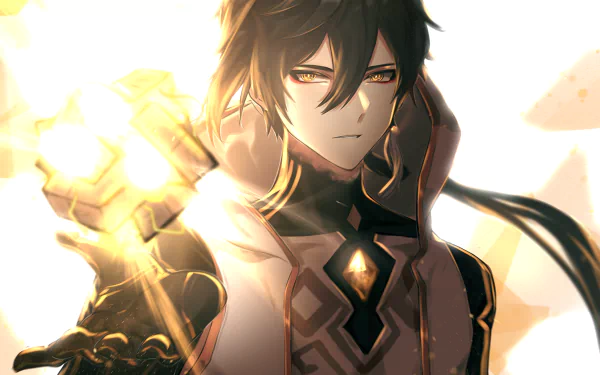 Rex Lapis Zhongli (Genshin Impact) video game Genshin Impact HD Desktop Wallpaper | Background Image
