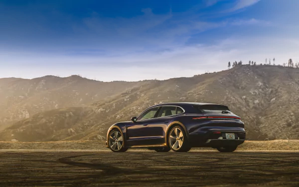 Porsche Taycan car Porsche vehicle Porsche Taycan Turbo S HD Desktop Wallpaper | Background Image