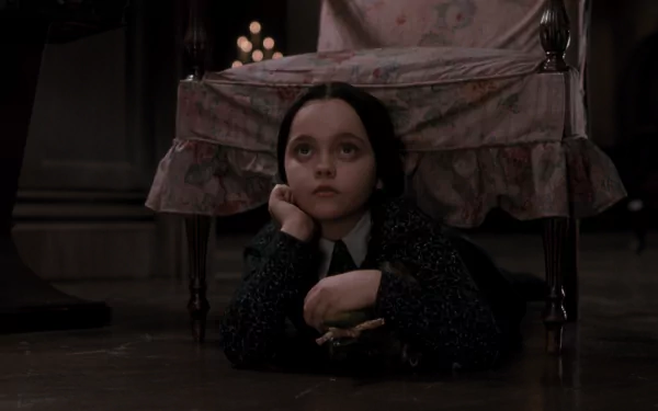 Christina Ricci Wednesday Addams movie The Addams Family (1991) HD Desktop Wallpaper | Background Image