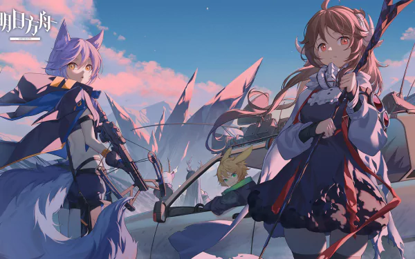 Provence (Arknights) Leonhardt (Arknights) Eyjafjalla (Arknights) Earthspirit (Arknights) video game Arknights HD Desktop Wallpaper | Background Image