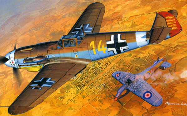 warplane aircraft military Messerschmitt Bf 109 HD Desktop Wallpaper | Background Image