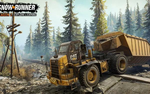 video game SnowRunner HD Desktop Wallpaper | Background Image