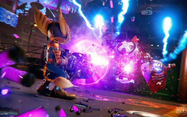 Ratchet (Ratchet & Clank) Ratchet & Clank video game Ratchet & Clank: Rift Apart HD Desktop Wallpaper | Background Image