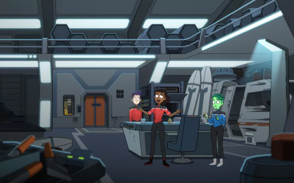 D'Vana Tendi Brad Boimler Beckett Mariner Star Trek TV Show Star Trek: Lower Decks HD Desktop Wallpaper | Background Image