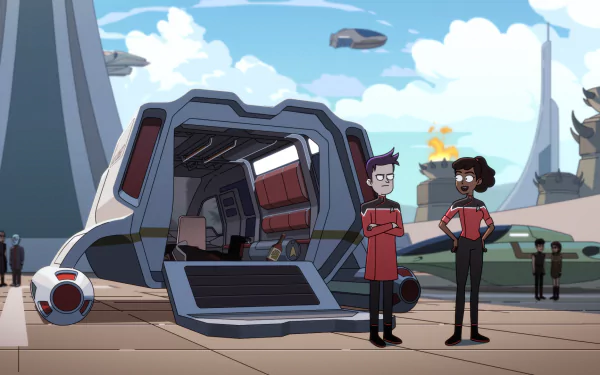 Brad Boimler Beckett Mariner Star Trek TV Show Star Trek: Lower Decks HD Desktop Wallpaper | Background Image