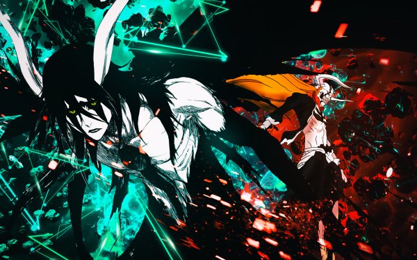 Anime Bleach Ulquiorra Cifer Ichigo Kurosaki Vasto Lorde Hollow HD Wallpaper | Background Image