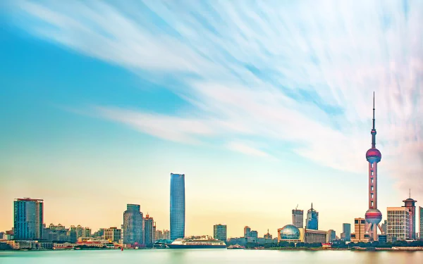 Oriental Pearl Tower skyscraper skyline city man made Shanghai HD Desktop Wallpaper | Background Image