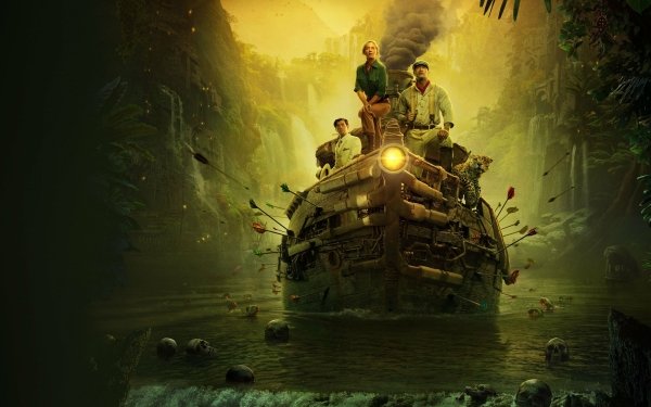 Movie Jungle Cruise Dwayne Johnson Emily Blunt Jack Whitehall HD Wallpaper | Background Image