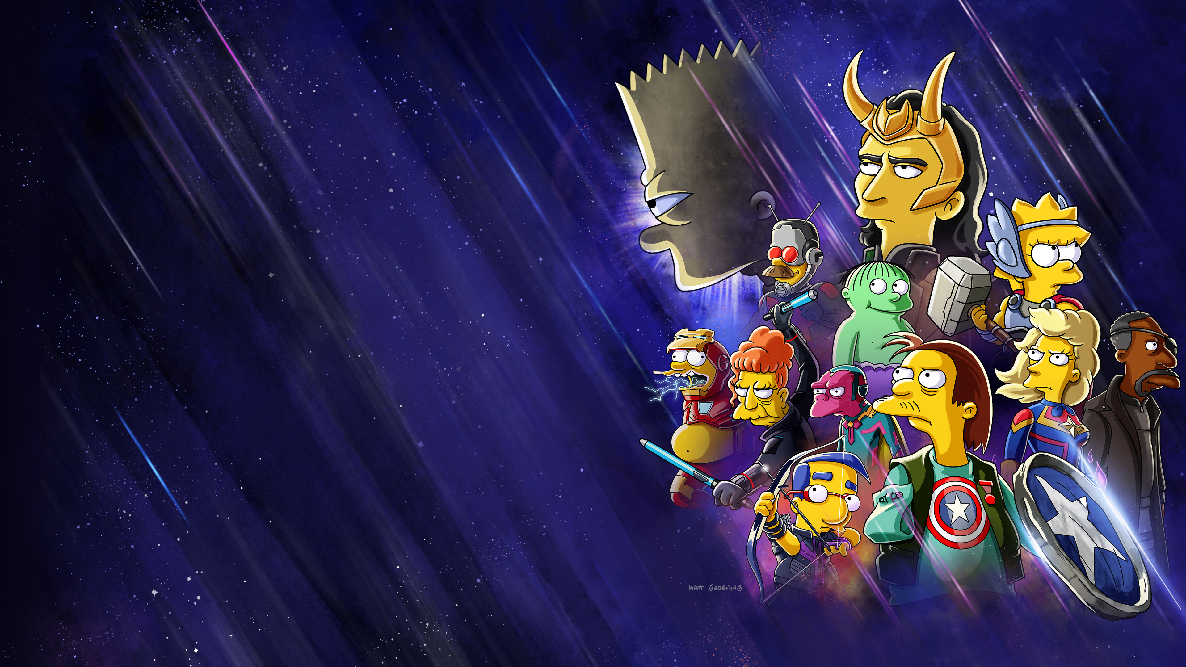 Movie The Good, The Bart, and The Loki HD Wallpaper | Background Image