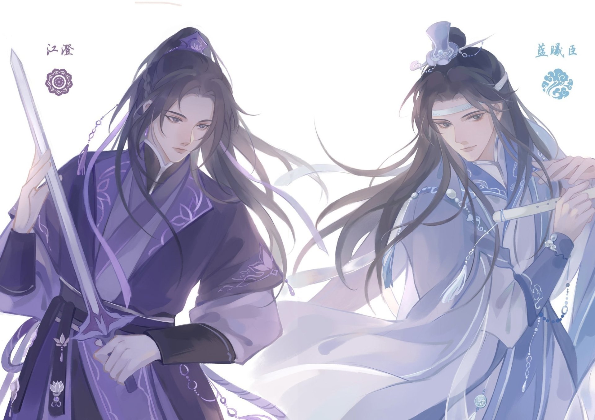 Download Lan Xichen Jiang Cheng Anime Mo Dao Zu Shi HD Wallpaper