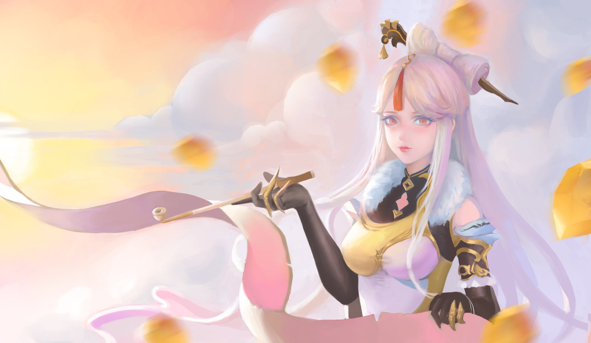 Download Ningguang (Genshin Impact) Video Game Genshin Impact 4k Ultra HD Wallpaper by 白瞳