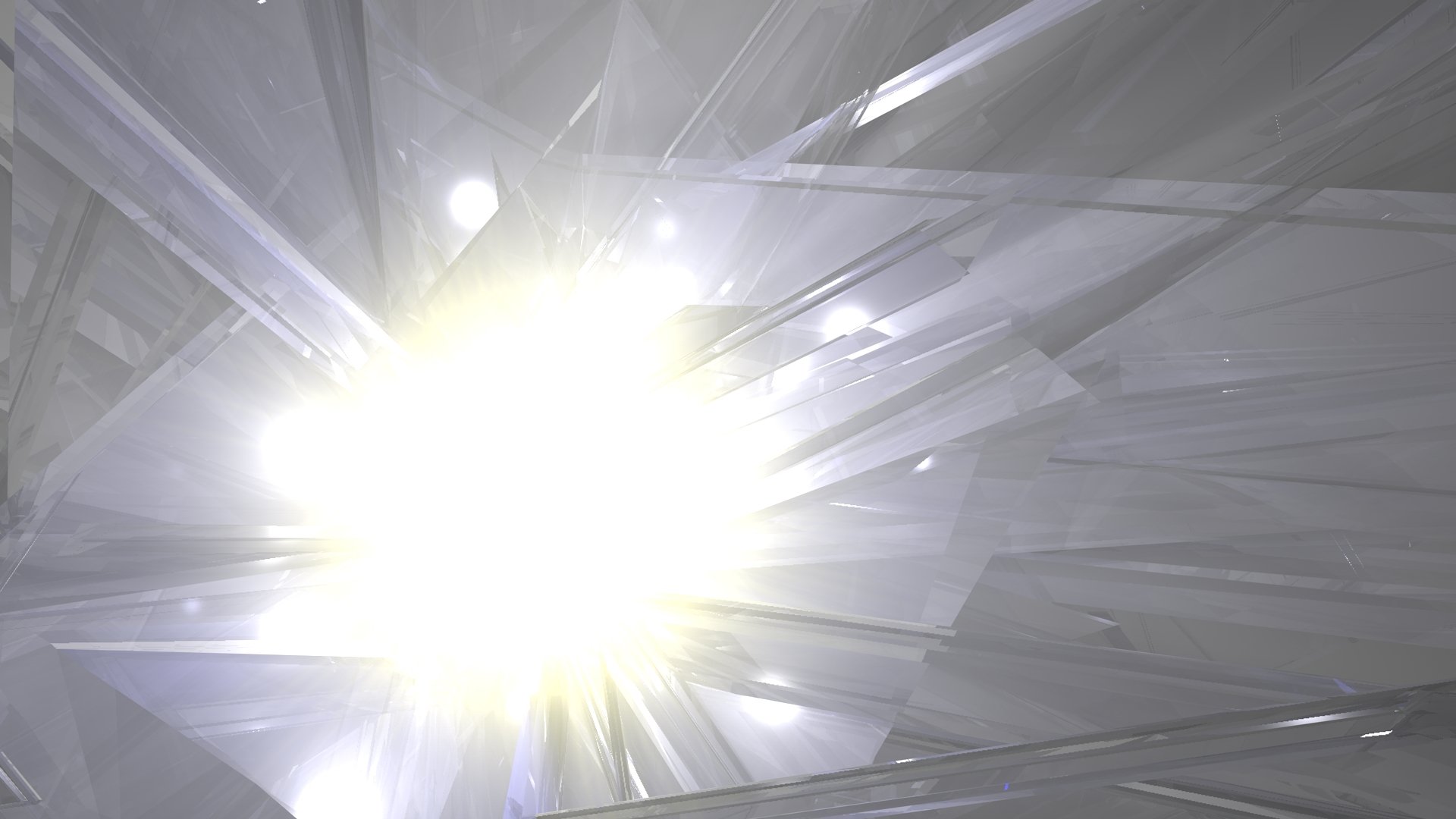 An abstract HD wallpaper featuring radiant light reflecting off crystal-like structures, creating a dynamic interplay of brilliance and texture.