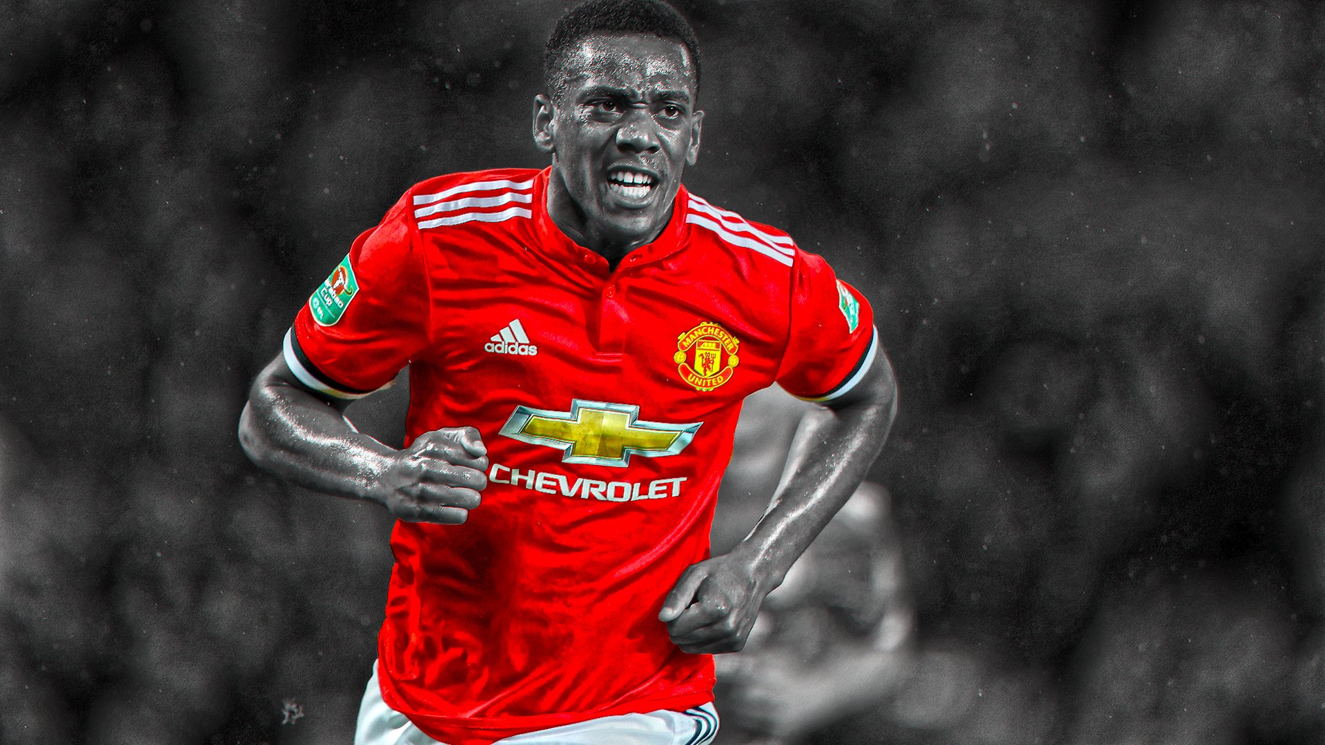 Download Manchester United F.C. Anthony Martial Sports HD Wallpaper