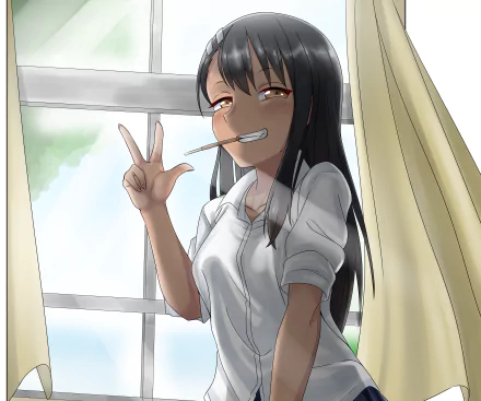 Hayase Nagatoro Anime Don't Toy with Me, Miss Nagatoro HD Desktop Wallpaper | Background Image