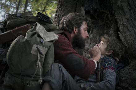 Marcus Abbott Noah Jupe Lee Abbott John Krasinski movie A Quiet Place HD Desktop Wallpaper | Background Image