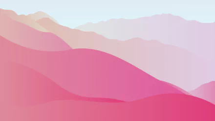 minimalist pink artistic mountain preppy HD Desktop Wallpaper | Background Image