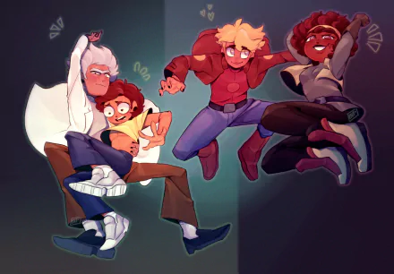 Rick and Morty Final Space Quinn Airgon Gary Goodspeed Morty Smith Rick Sanchez TV Show crossover HD Desktop Wallpaper | Background Image