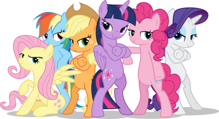 Rainbow Dash Fluttershy (My Little Pony) Applejack (My Little Pony) Rarity (My Little Pony) Pinkie Pie Twilight Sparkle TV Show My Little Pony: Friendship Is Magic HD Desktop Wallpaper | Background Image