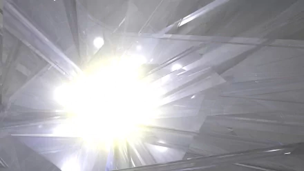 An abstract HD wallpaper featuring radiant light reflecting off crystal-like structures, creating a dynamic interplay of brilliance and texture.