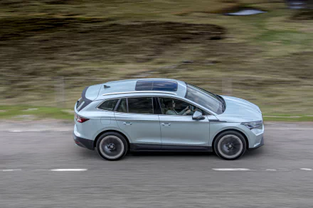 electric car SUV vehicle Skoda Enyaq iV 80 HD Desktop Wallpaper | Background Image