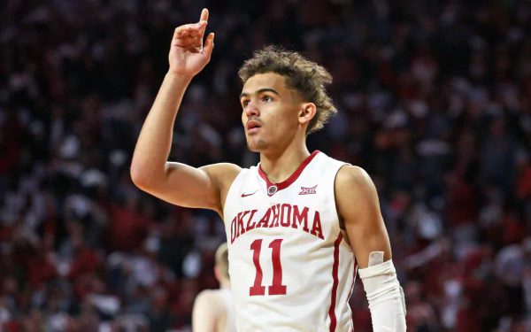 NBA basketball Trae Young Sports HD Desktop Wallpaper | Background Image