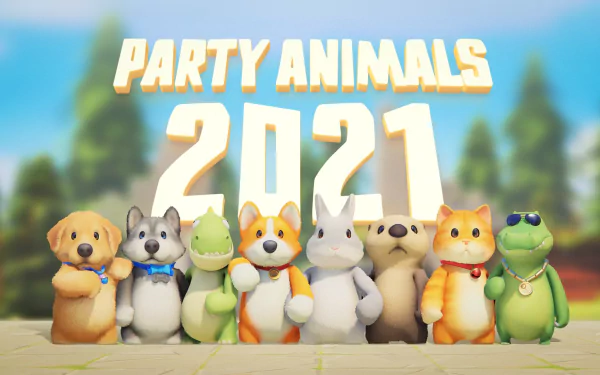 video game Party Animals HD Desktop Wallpaper | Background Image